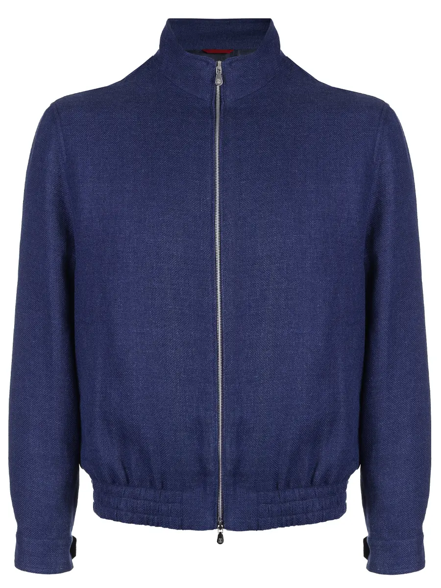 Бомбер изо льна и шерсти