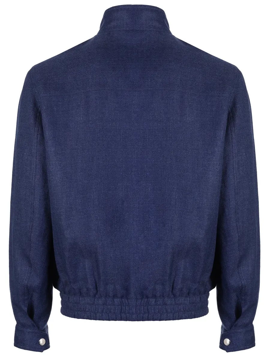 Бомбер изо льна и шерсти