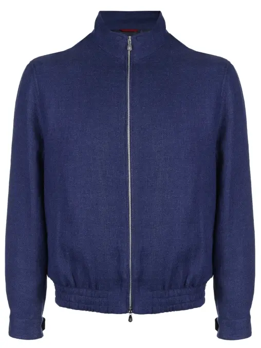 Бомбер изо льна и шерсти BRUNELLO CUCINELLI