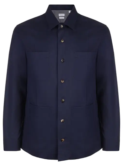 Рубашка Regular Fit хлопковая BRUNELLO CUCINELLI