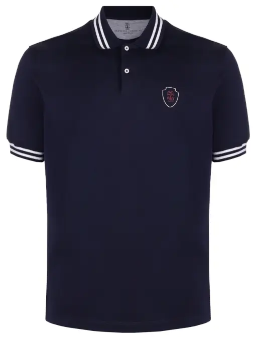 Поло хлопковое BRUNELLO CUCINELLI