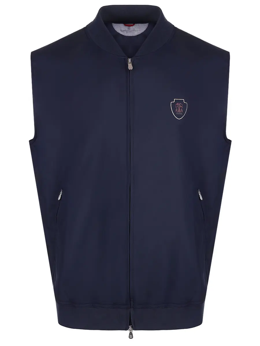 Жилет однотонный