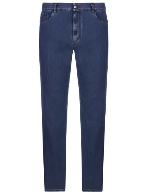 Джинсы Regular Fit из хлопка и лиоцелла CANALI