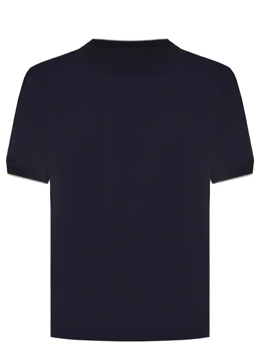 Футболка из хлопка и лиоцелла CANALI