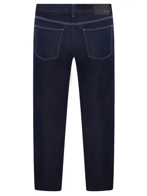 Джинсы Regular Fit из хлопка и льна BOSS