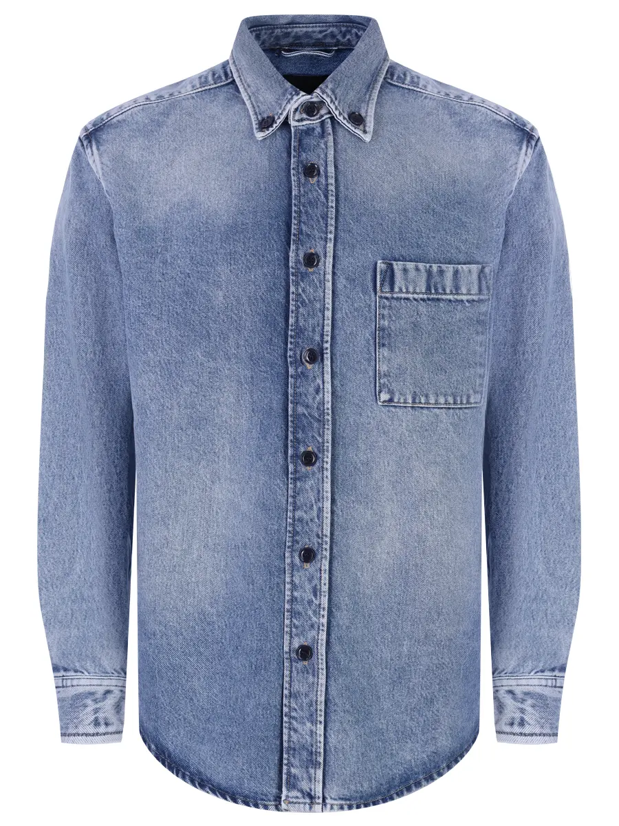 Рубашка Relaxed Fit джинсовая