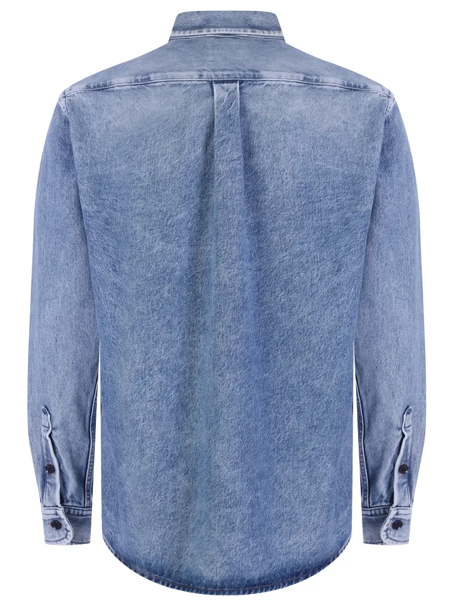 Рубашка Relaxed Fit джинсовая