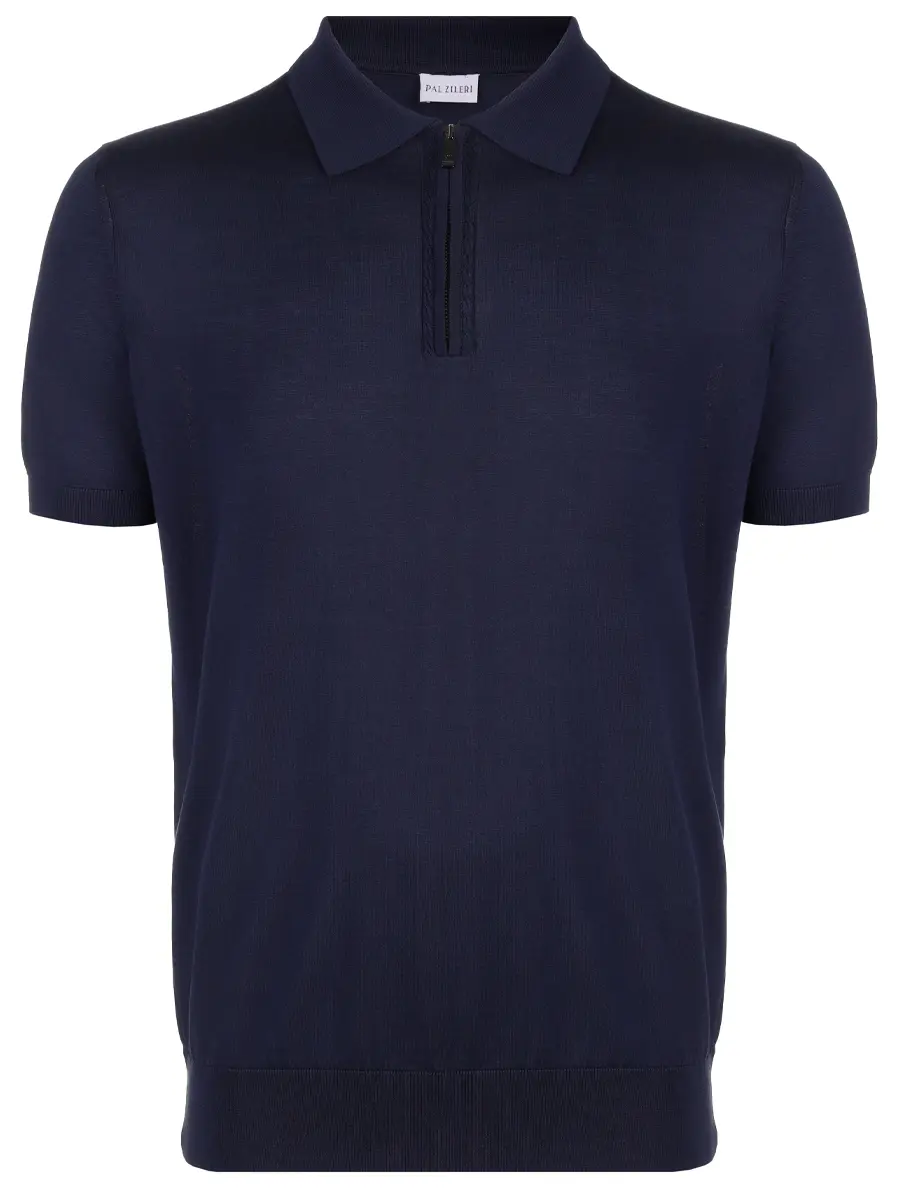 Поло из шелка и хлопка