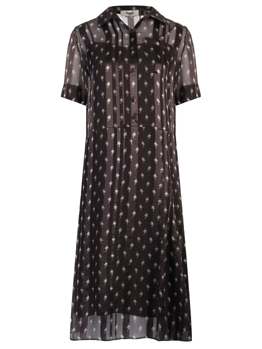 Платье шелковое