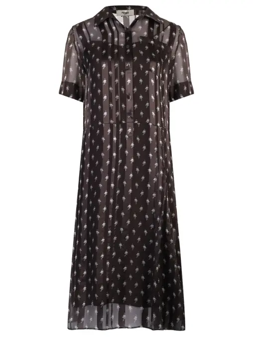 Платье шелковое FENDI