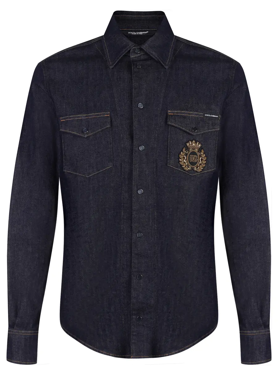 Рубашка Slim Fit джинсовая