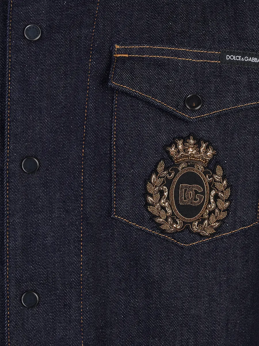 Рубашка Slim Fit джинсовая