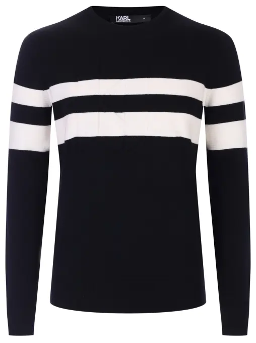 Джемпер из хлопка и шерсти KARL LAGERFELD