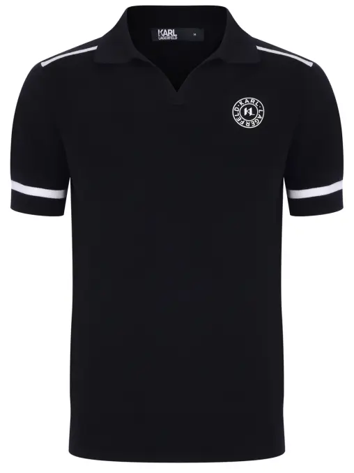 Поло с логотипом KARL LAGERFELD