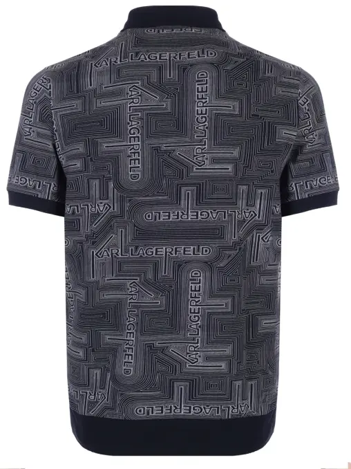 Поло хлопковое KARL LAGERFELD