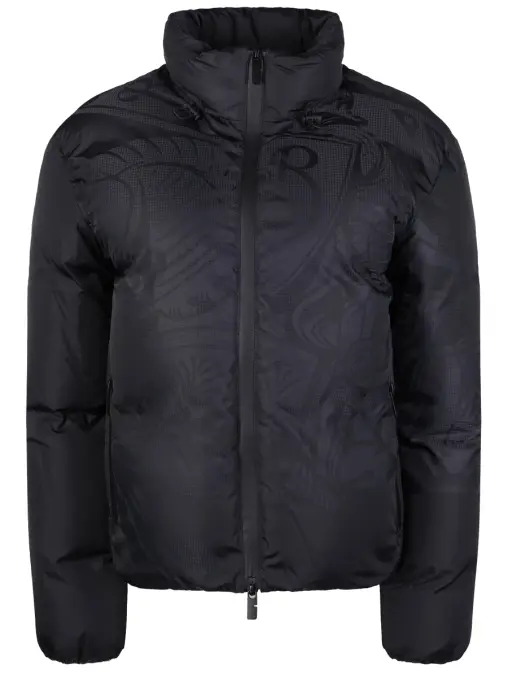 Пуховик с принтом BURBERRY