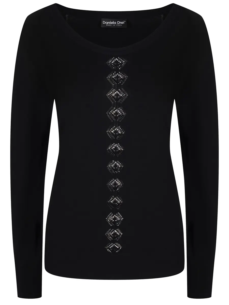 Джемпер со стразами