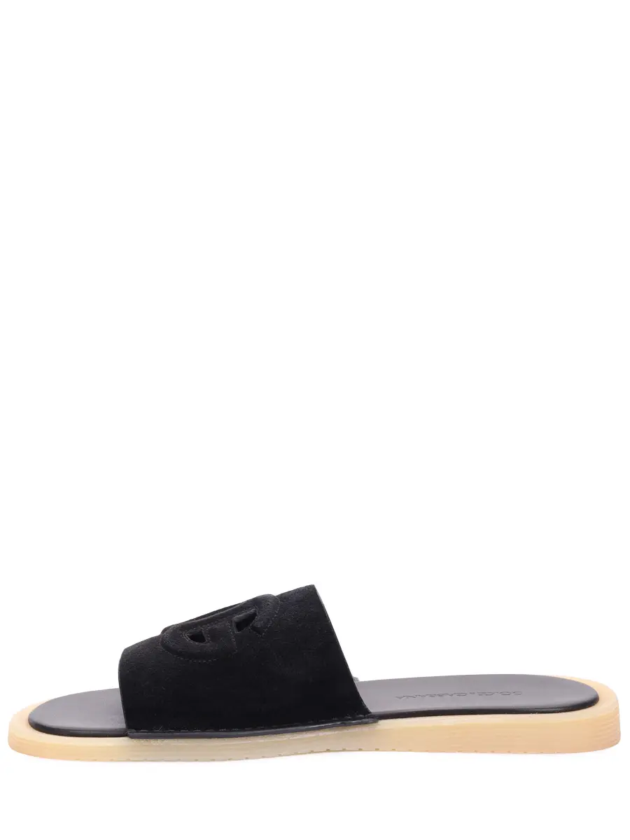 Шлепанцы замшевые