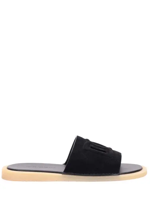 Шлепанцы замшевые DOLCE & GABBANA