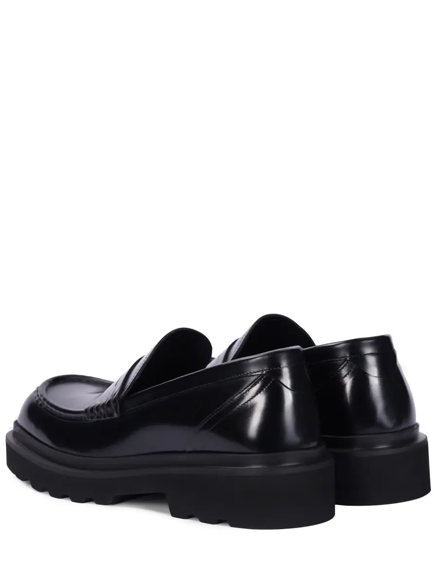 Лоферы кожаные