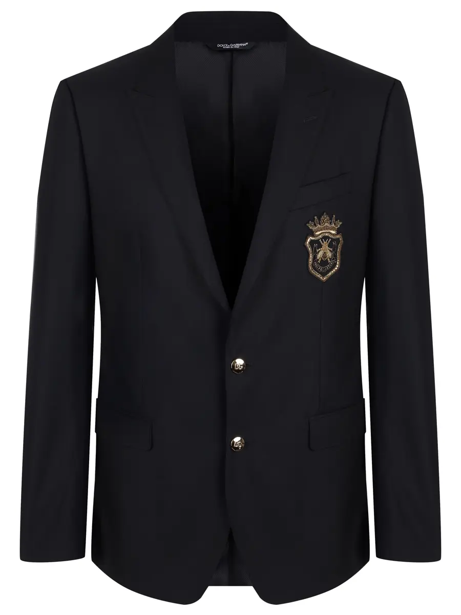 Пиджак из шерсти и шелка