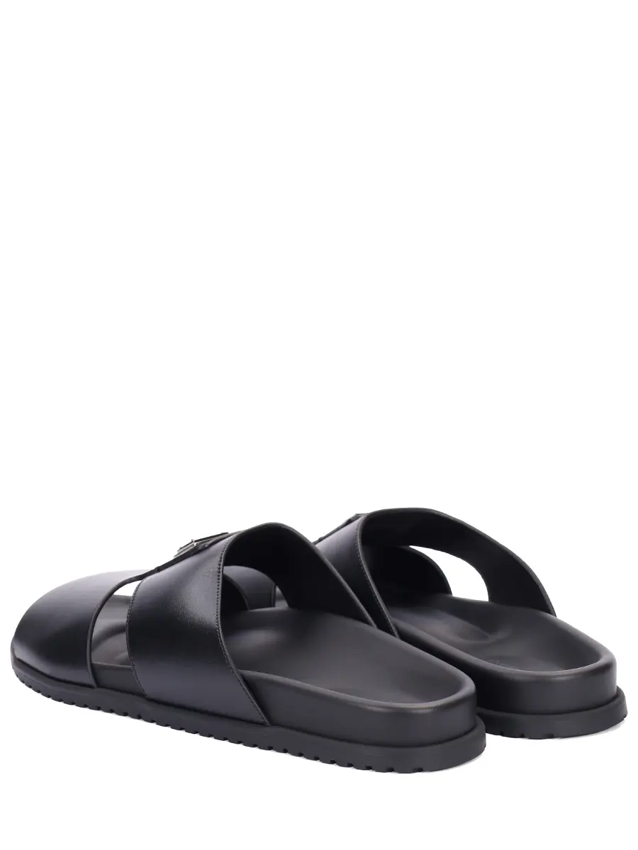 Шлепанцы кожаные