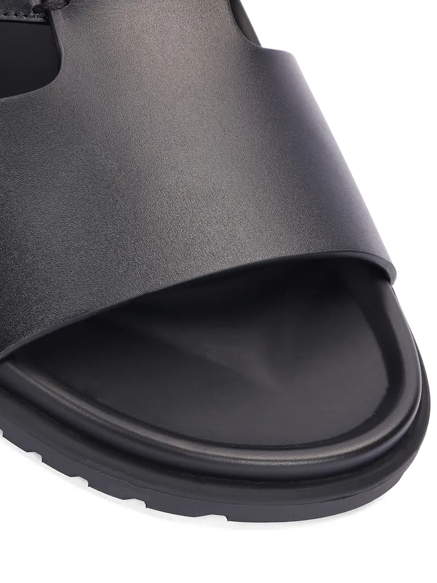 Шлепанцы кожаные