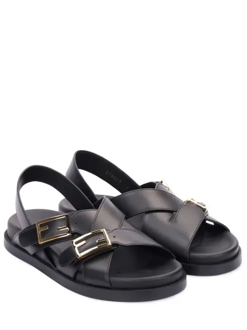 Сандалии кожаные FENDI
