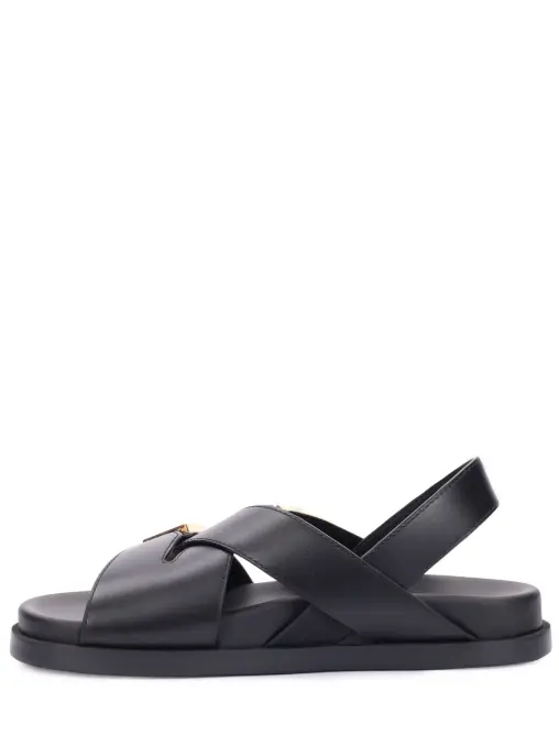 Сандалии кожаные FENDI