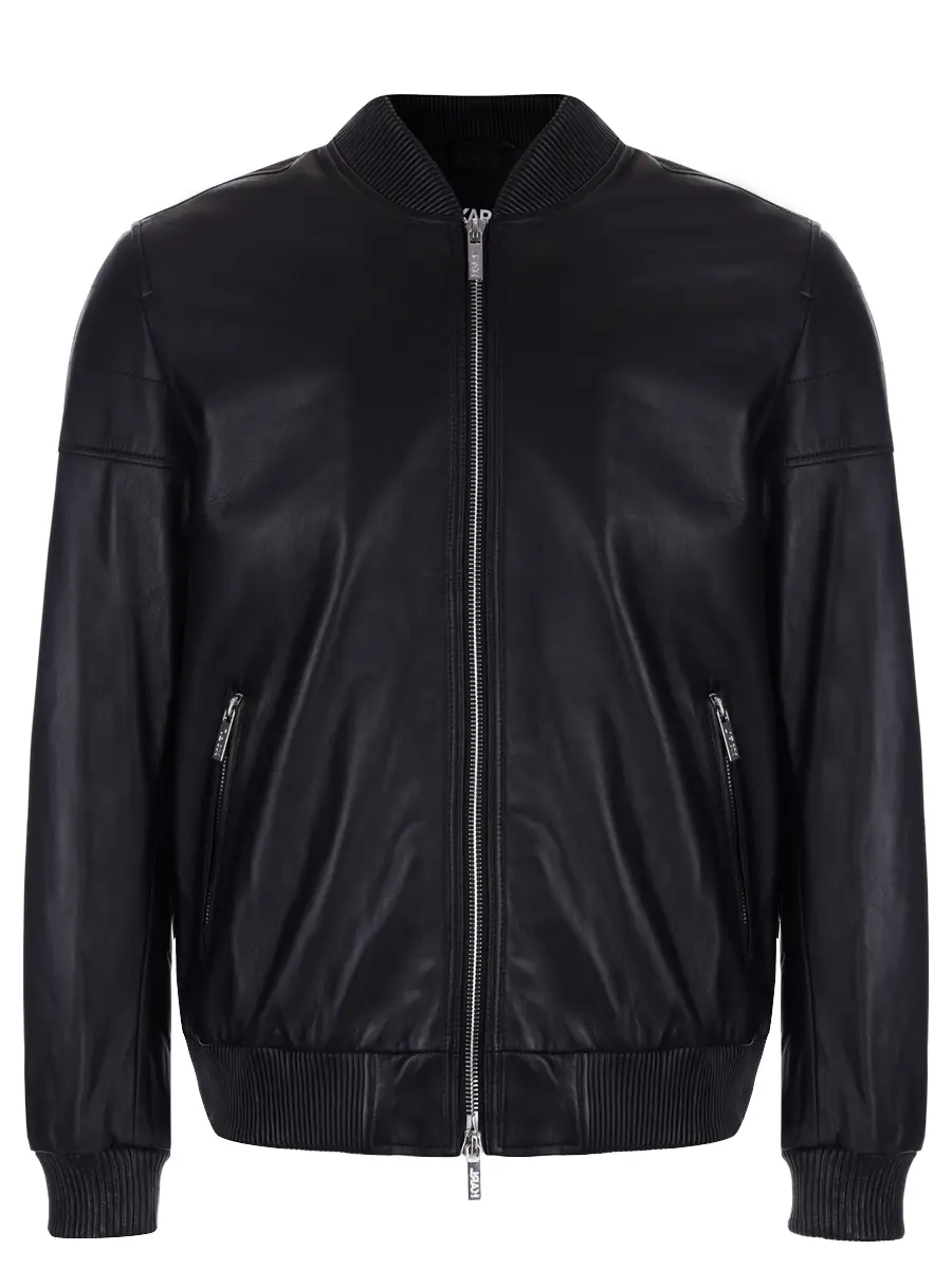 Бомбер кожаный