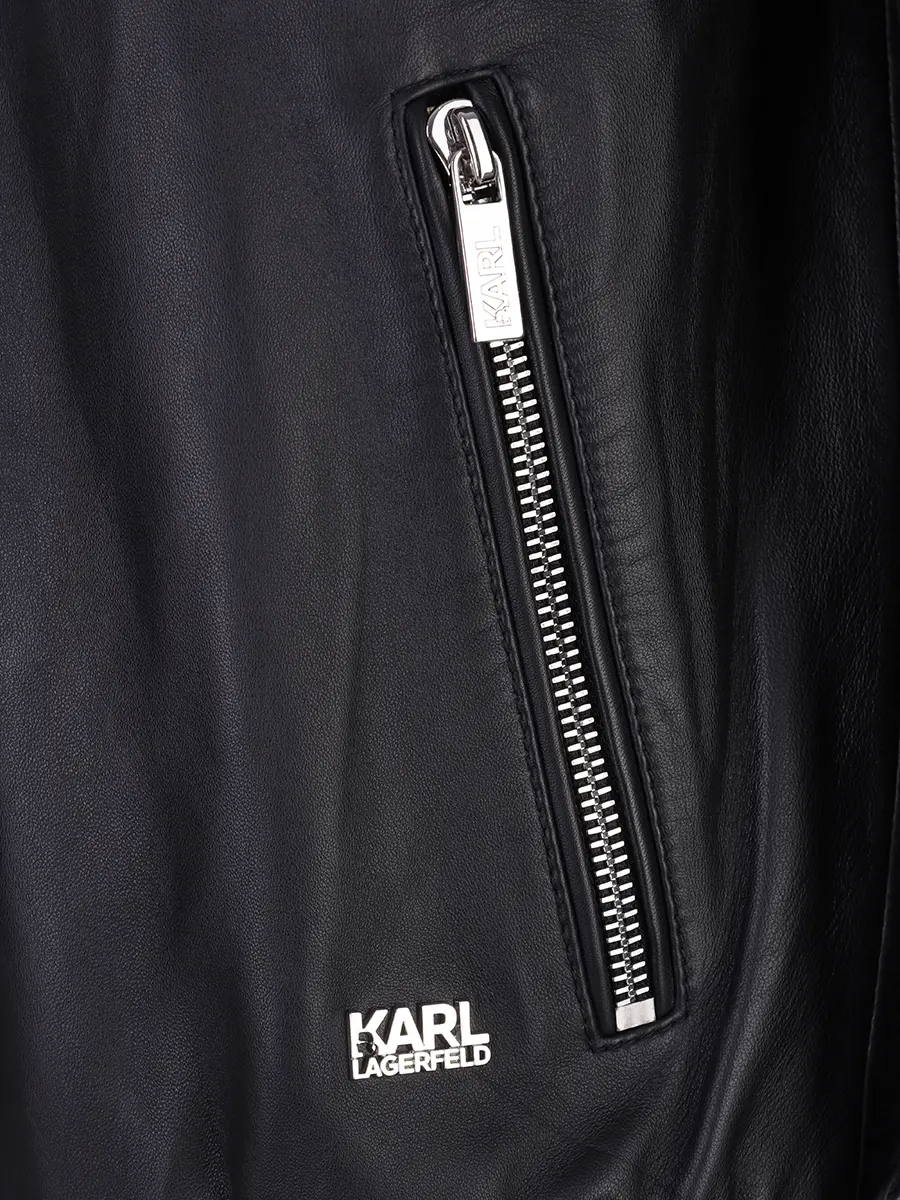 Бомбер кожаный