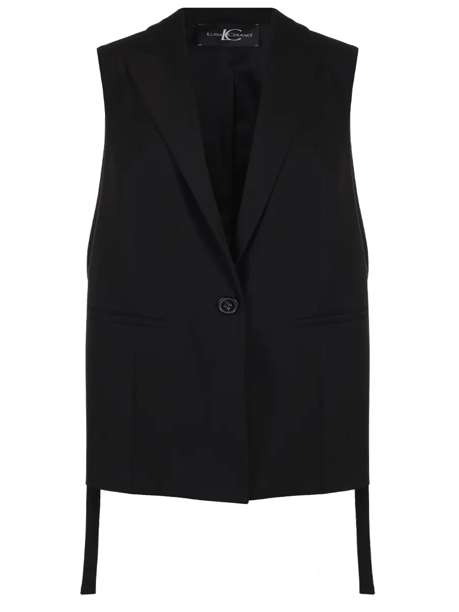 Жилет однотонный