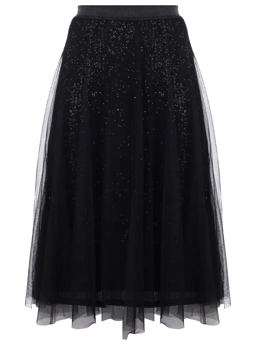 Юбка с пайетками