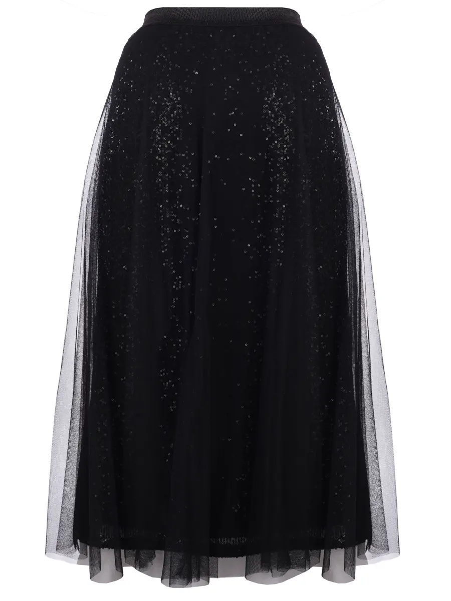 Юбка с пайетками