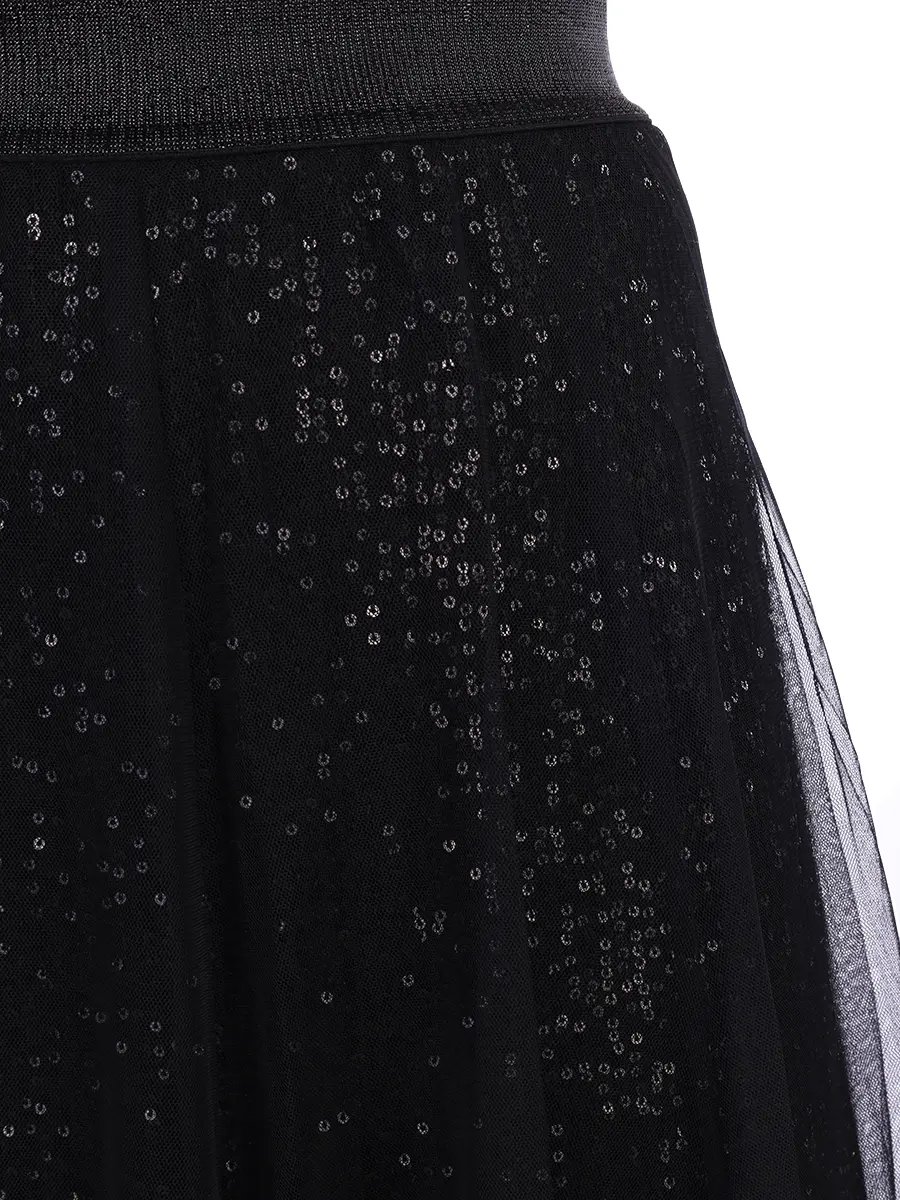 Юбка с пайетками