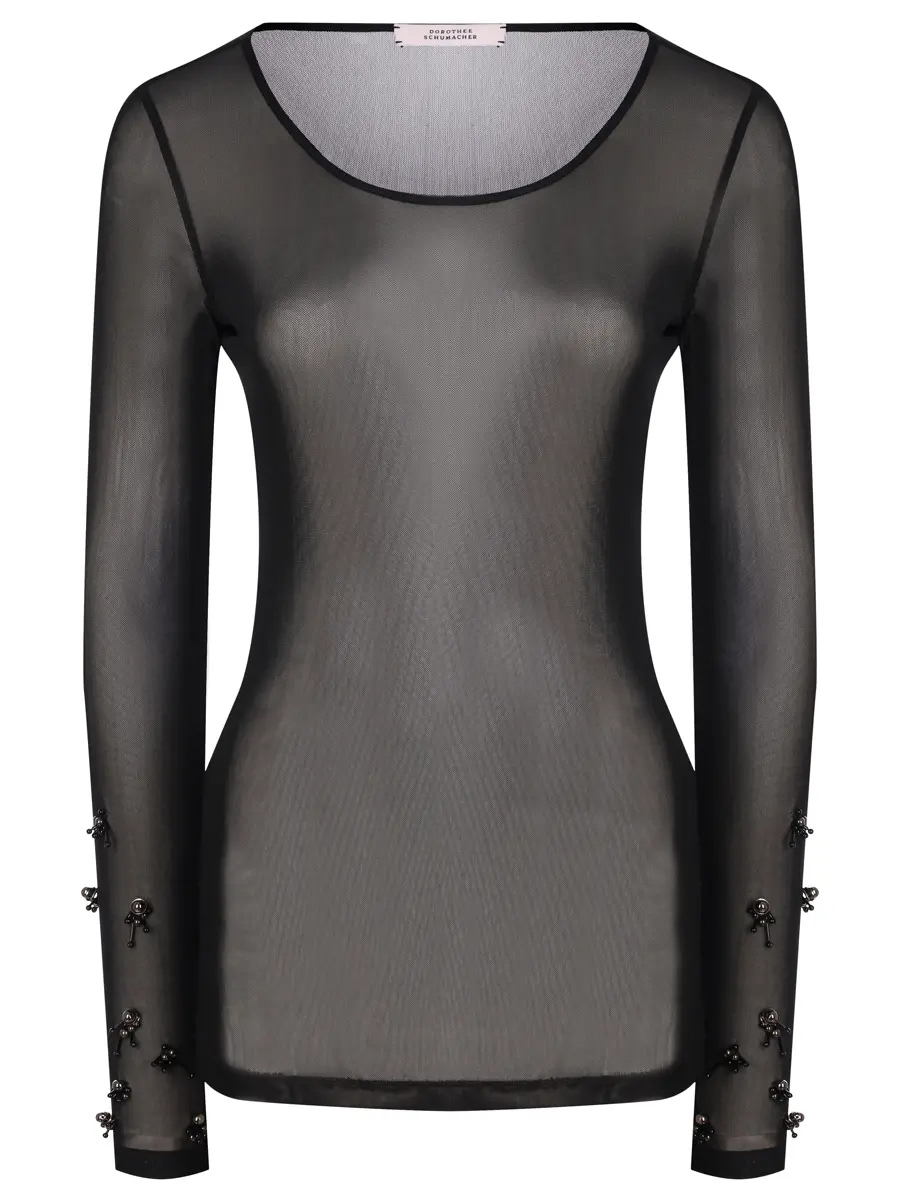 Лонгслив из сетки