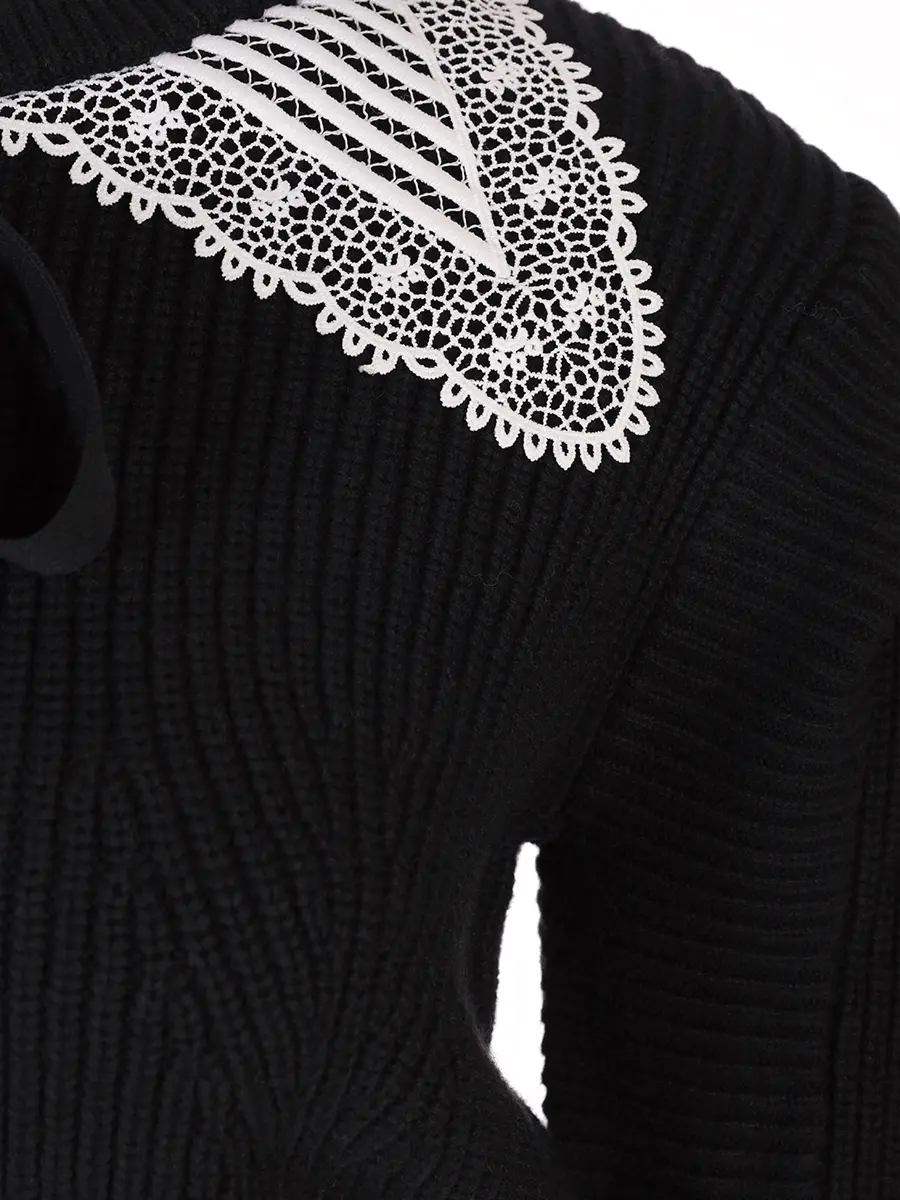 Кардиган из хлопка и шерсти