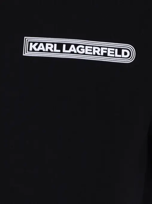 Поло хлопковое KARL LAGERFELD