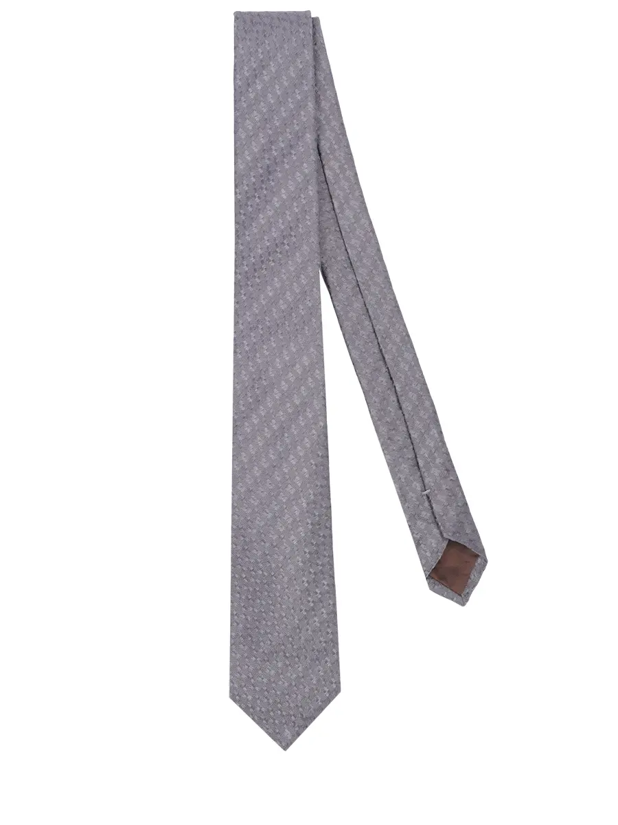 Галстук из шелка и льна