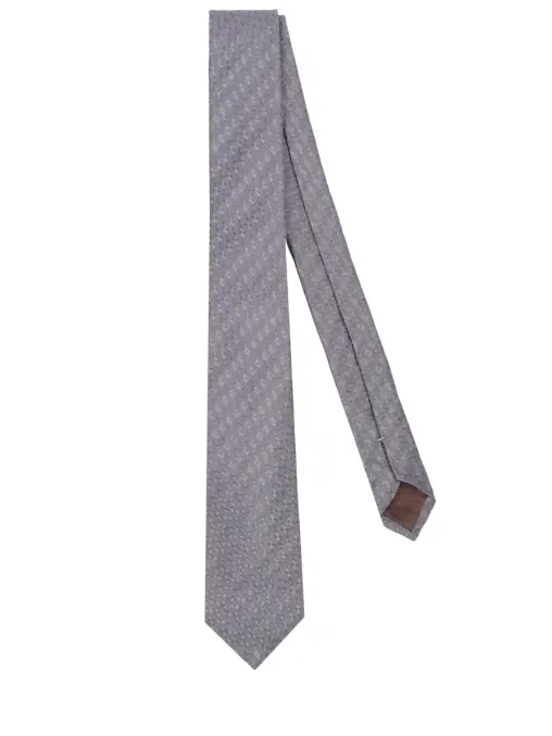 Галстук из шелка и льна CANALI