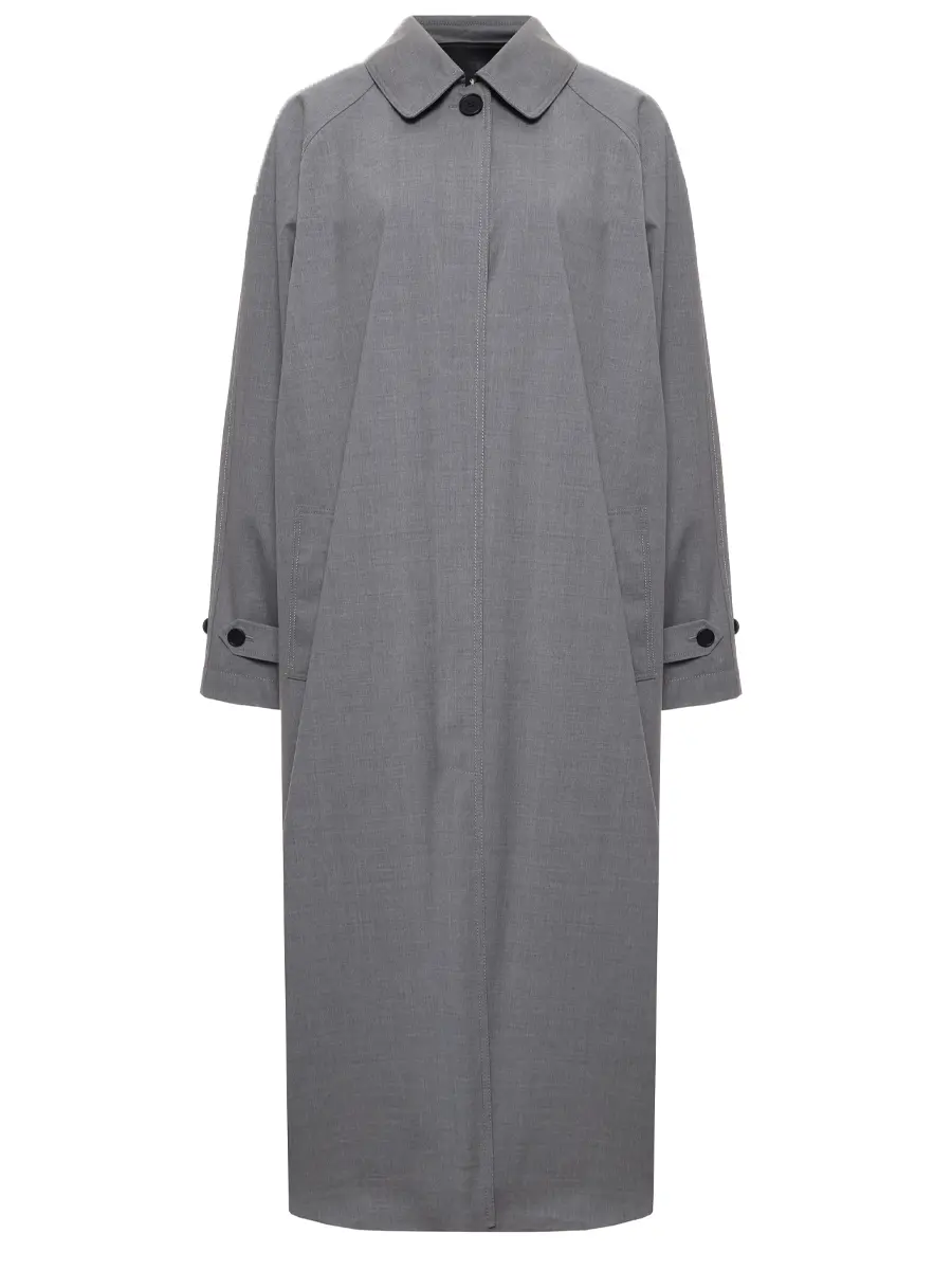 Плащ-трапеция шерстяной