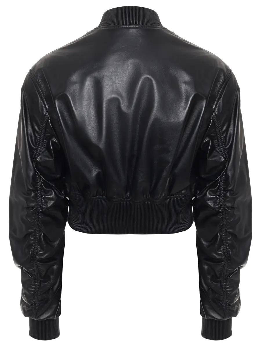 Бомбер кожаный