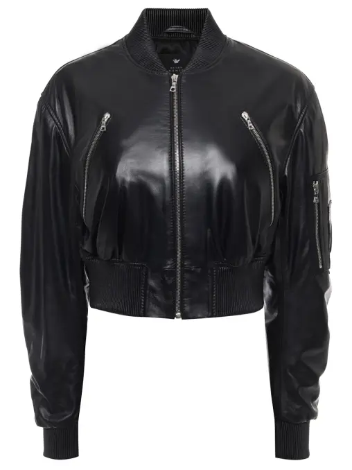 Бомбер кожаный MAISON BOHEMIQUE