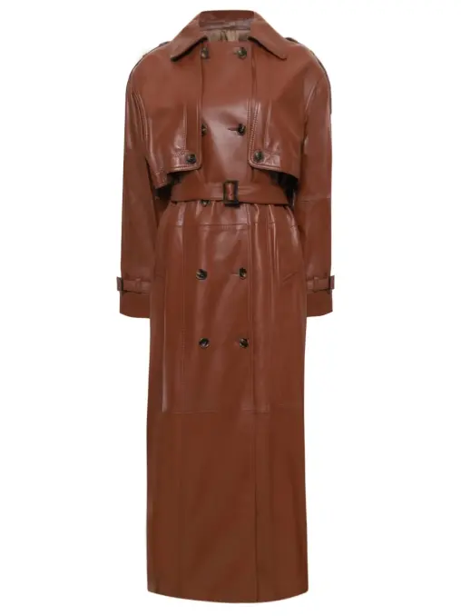 Плащ кожаный MAISON BOHEMIQUE