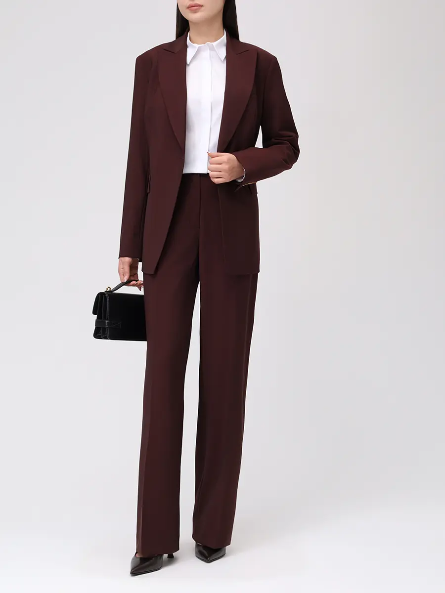 Брюки однотонные