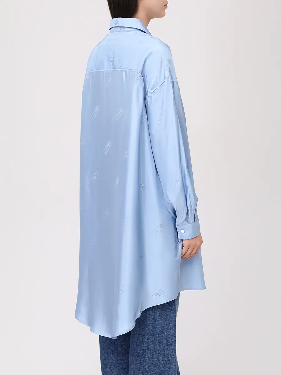 Платье-рубашка из вискозы