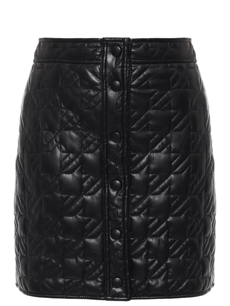 Юбка из экокожи