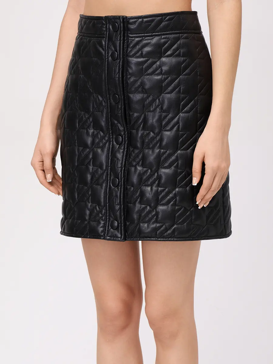 Юбка из экокожи