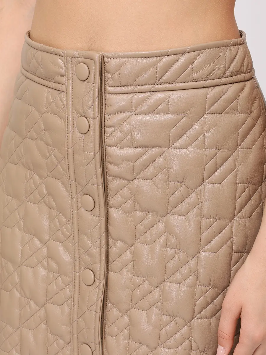 Юбка из экокожи