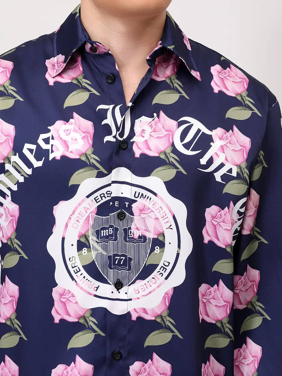 Рубашка с принтом